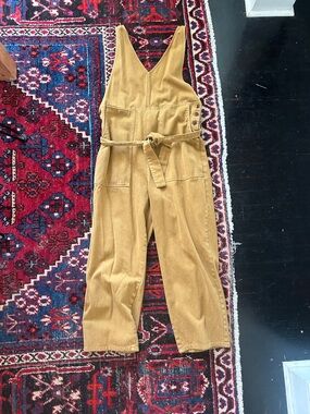 Golden Khaki Alex Mill Ollie Overalls